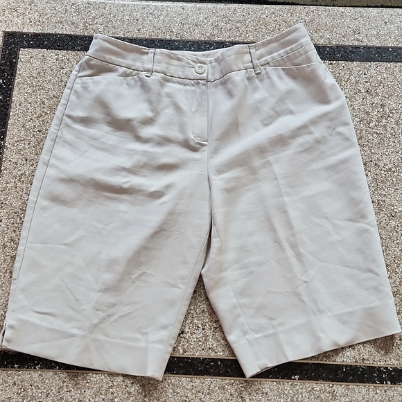 Chico's Tan long shorts Size 1 - Picture 1 of 8